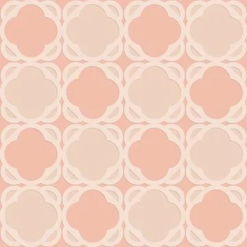 Pink beige embossed pattern in arabic style, oriental ornate seamless patte.. Illustrazione stock
