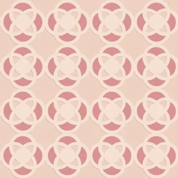 Pink beige embossed pattern in arabic style, oriental ornate seamless patte.. Stock Illustration