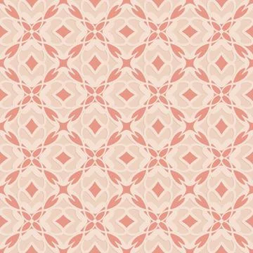 Pink beige embossed pattern, oriental ornate seamless pattern for decoration, Illustrazione stock