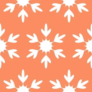 Pink beige snowflake seamless pattern for Christmas holiday decoration Illustrazione stock