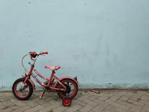 Pink Bicycle Foto stock
