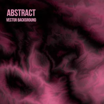 Pink black color diffusion. Smooth marble texture glitch vector background. W Illustrazione stock