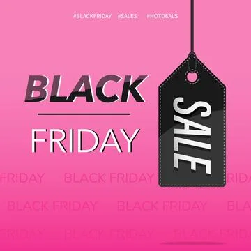 Pink black friday Stock Illustration