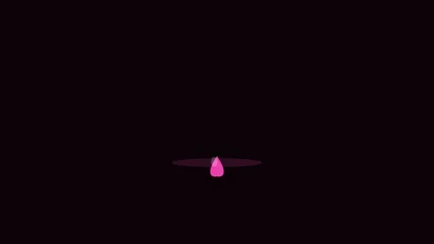 Pink Blood Drop Fall Ripple Medical Animation Loop Stockbeeldmateriaal 342610588
