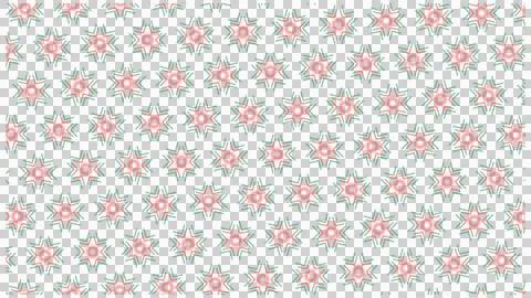 Pink Blossom Floral Seamless Pattern with Green Leaves イラスト素材