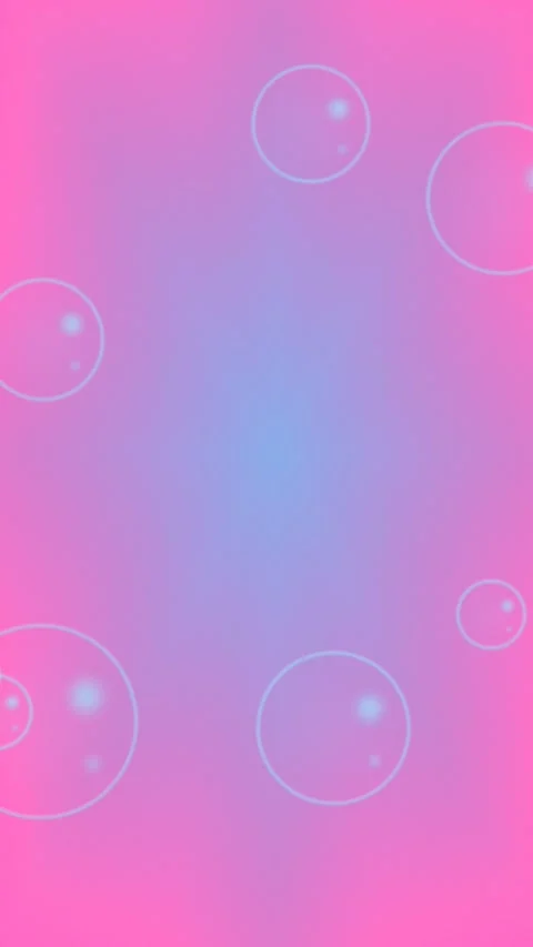 Pink Blue Abstract Bubble Motion Background with Soft Gradient and Circles Видео 342911760