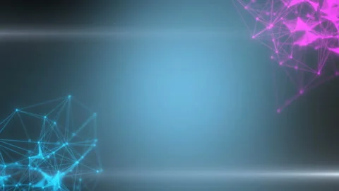 Pink blue dream particles bloom is a spectacular motion graphics background Stock Footage 113126257