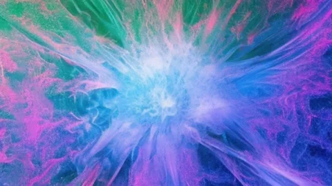 Pink blue exploding star looping background Stock Footage 222649793
