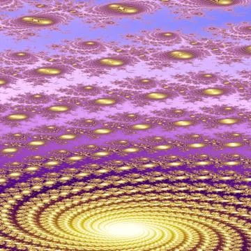 Pink blue gold spiral pattern Stock Illustration
