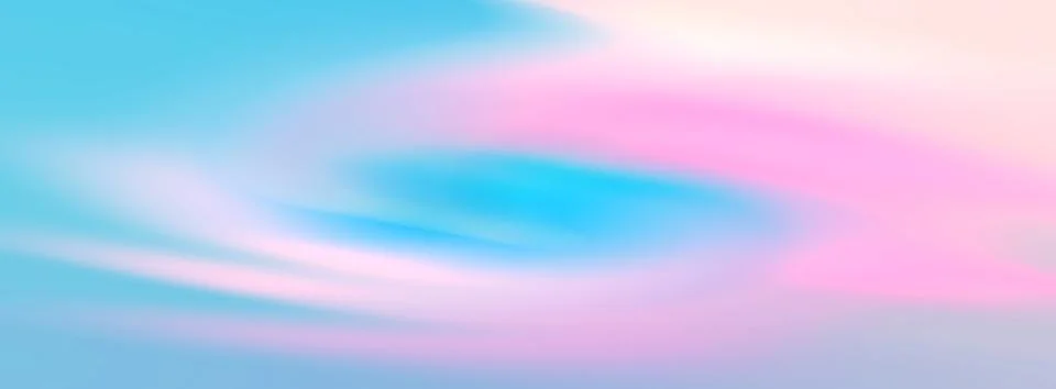 Pink blue gradient background. Various abstract spots. Long banner. Illustrazione stock