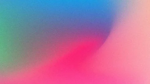 Pink Blue Green Abstract Gradient Background with Dark Shape and Grain Textur イラスト素材