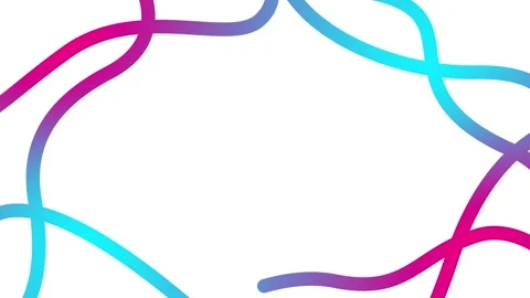 Pink blue line 5 white Video stock 304953997
