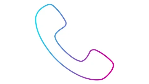 Pink blue line phone white Stock Footage 252196827
