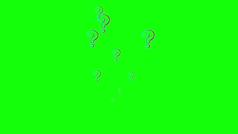 Pink blue line question mark fountain green Stock Footage 257399559