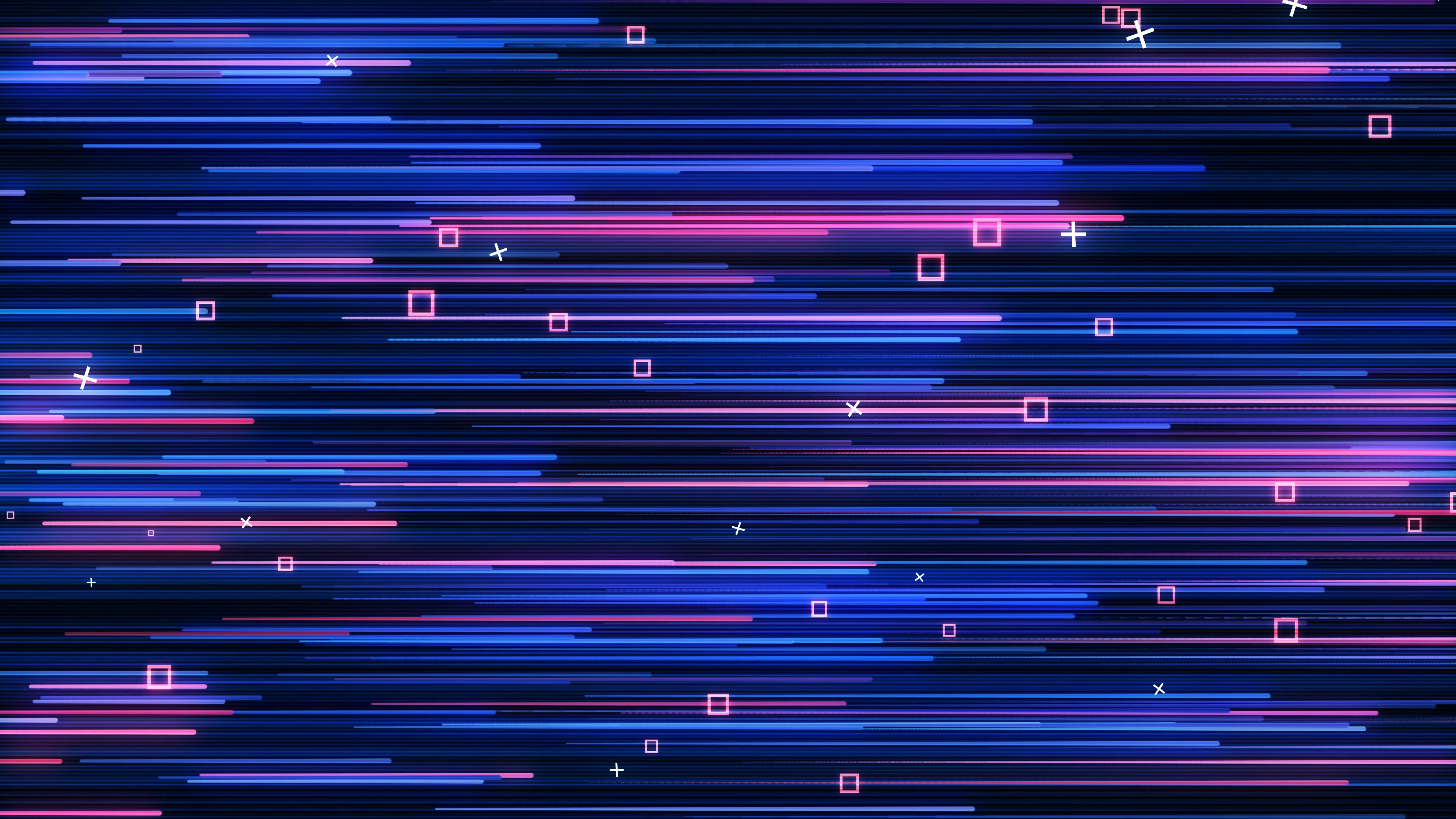 Neon Blue & Pink Gradient Animated Stream Overlay – Shot Away
