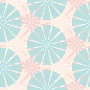 Pink blue pastel seamless pattern with umbrella, illustration Stockillustratie