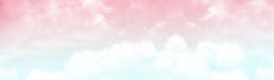 Pink Blue Sky Cloud Background Color Dream Abstract Sunset Landscape Stock Illustration