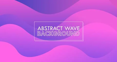 Pink Blue Wavy Gradient Abstract Modern Vector Background Stock Illustration
