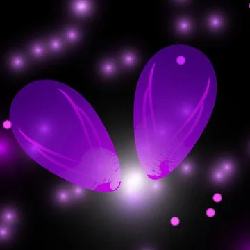 Pink blur - Vector background with hearts Stock Illustration