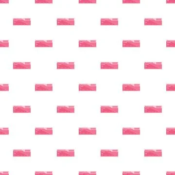 Pink boarding pass tickets repeating seamless pattern Stock Illustration