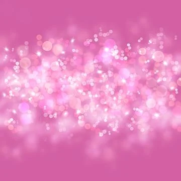 Pink bokeh abstract light background Stock Illustration