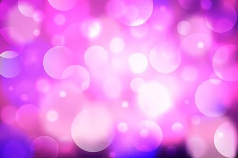 Pink bokeh background. Soft blue light effect. Hot pink, violet and purple Stock Illustration