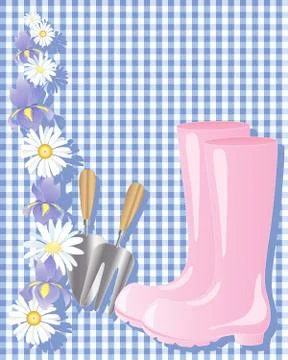 Pink boots Stock Illustration