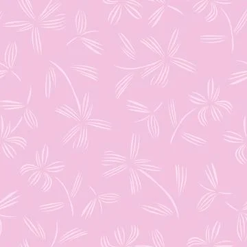 Pink Botanical Floral seamless pattern design Stock Illustration