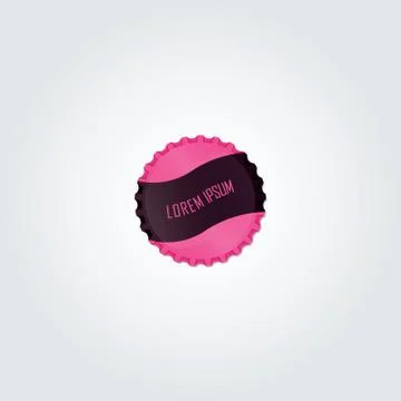 Pink bottlecap vector design Иллюстрация