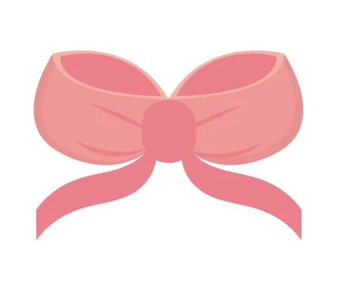 Pink bow decoration Stock Illustration