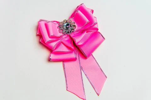 Pink bow Stock Photos