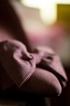 Pink bow Stock Photos