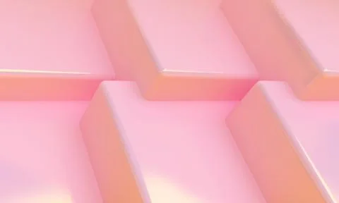 Pink box 3d abstract style background. Concept : poster, advertising ,cover d Stock Illustration