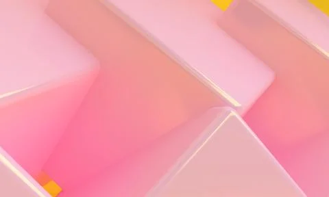Pink box 3d abstract style background. Concept : poster, advertising ,cover d Stock Illustration