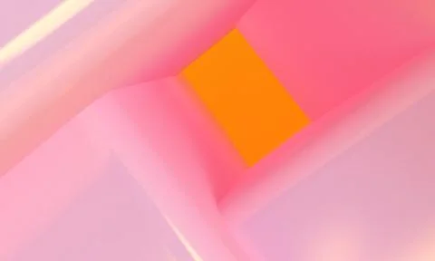 Pink box 3d abstract style background. Concept : poster, advertising ,cover d Stock Illustration
