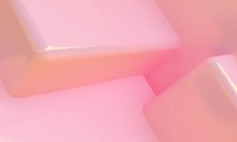 Pink box 3d abstract style background. Concept : poster, advertising ,cover d Stock Illustration