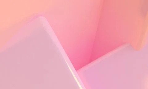 Pink box 3d abstract style background. Concept : poster, advertising ,cover d Stock Illustration