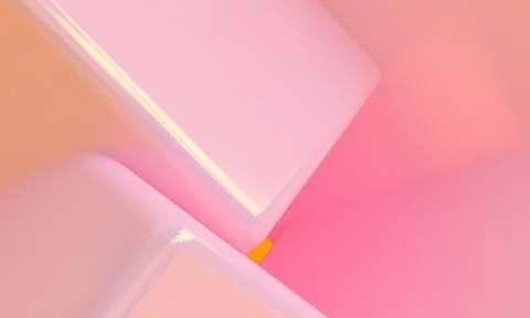 Pink box 3d abstract style background. Concept : poster, advertising ,cover d Stock Illustration