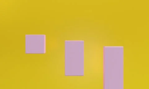 Pink box 3d abstract style background. Concept : poster, advertising ,cover d Stock Illustration