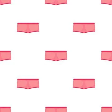 Pink boyshorts pattern seamless vector 스톡 일러스트