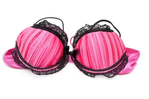 Pink bra Stock Photos