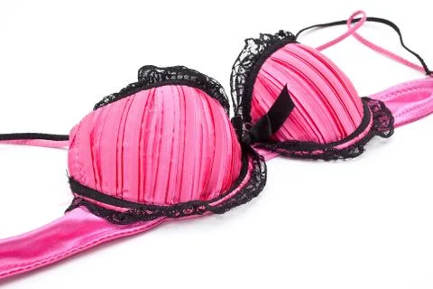 Pink bra Stock Photos