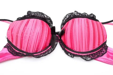 Pink bra Stock Photos