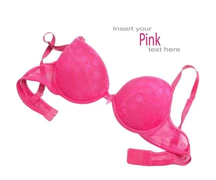 Pink bra Foto stock