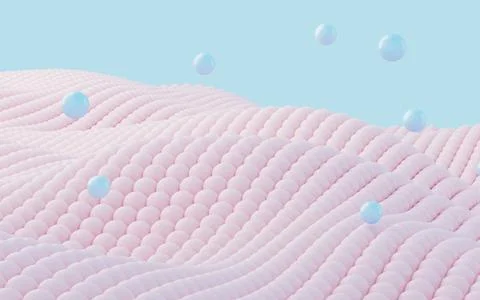 Pink braided fabric background, 3d rendering. イラスト素材