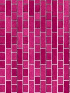 Pink brick wall background イラスト素材