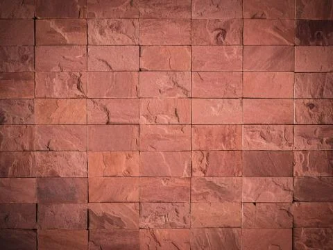 Pink brick wall for background Stock-Fotos