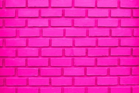 Pink Brick Wall Background Stock Photos