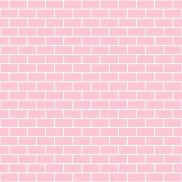 Pink brick wall background. Seamless repeating pattern. Vector illustration. Stock Illustration