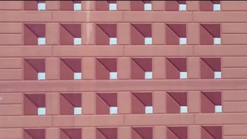 Pink brick wall close-up front view, texture and background. Stock Footage 146821678